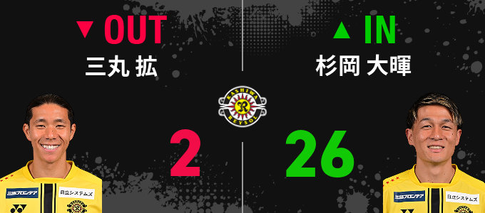 選手交代